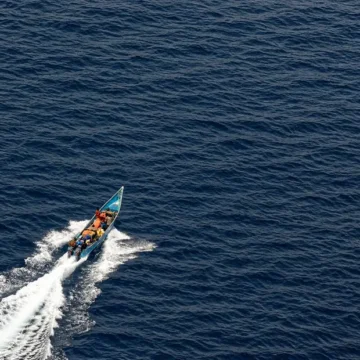 Türkiye Deniz Kuvvetleri ile Somali silahlı kuvvetlerinin Somali açıklarında korsanlara karşı yürüttüğü ortak deniz operasyonu. Türk donanması ile Somali güçlerinin ortak deniz operasyonunu sürdürdüğü bir kargo gemisi ve savaş gemisi görüntüsü