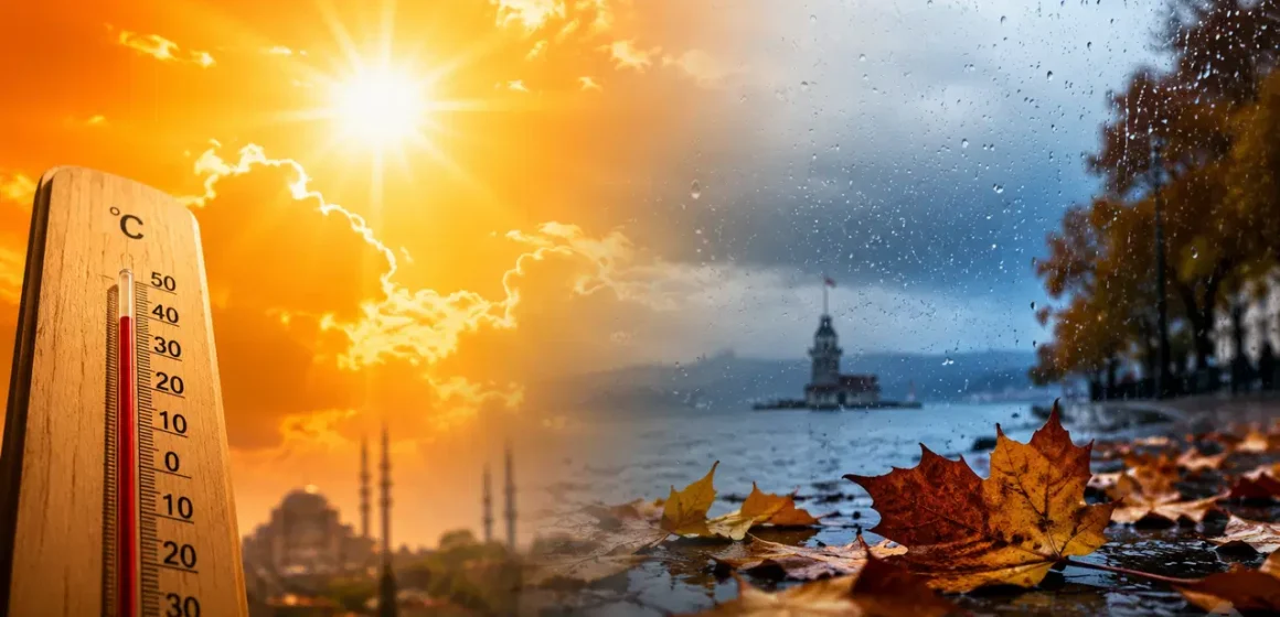 Yurt genelinde cuma gününden itibaren beklenen sağanak ve sıcaklık düşüşüne ilişkin hava durumu görseli