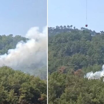 Kozan ilçesinde çıkan yangına çok sayıda ekip sevk edildi. Adana Kozan'da orman yangınına havadan müdahale eden ekipler