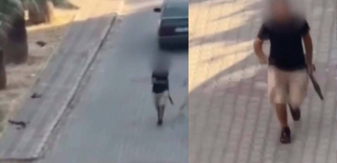 Çamlıkule Mahallesi'nde pompalı tüfekle rastgele ateş açılması sonrası çekilen cep telefonu görüntüsü