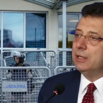 İmamoğlu'na 2 yıl 1 ay hapis cezası ve siyasi yasak kararı verilen duruşma Ekrem İmamoğlu'nun hakaret davası duruşmasından görüntü