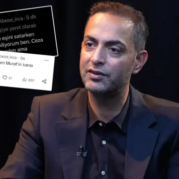Murat Ağırel, eşine yönelik saldırıları X hesabından paylaştı Murat Ağırel'in eşine yönelik paylaşımları ifşa ettiği X paylaşımının ekran görüntüsü